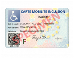 Carte mobilité inclusion - stationnement 