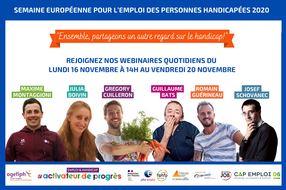 Semaine européenne de l’emploi des personnes handicapées du 16 novembre au 20 novembre 2020